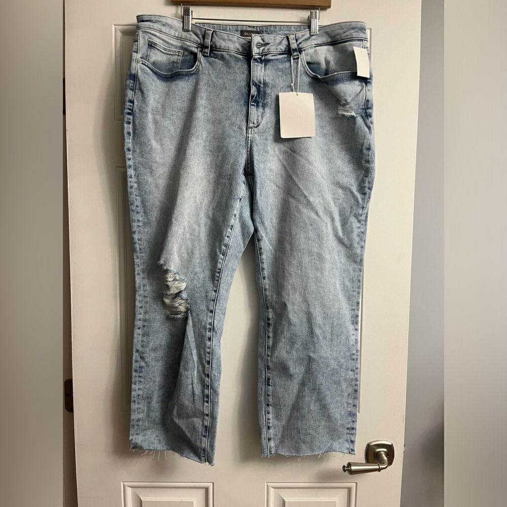 DL1961 Women's Patti Straight High Rise Vintage Ankle Jeans NWT Size 18W